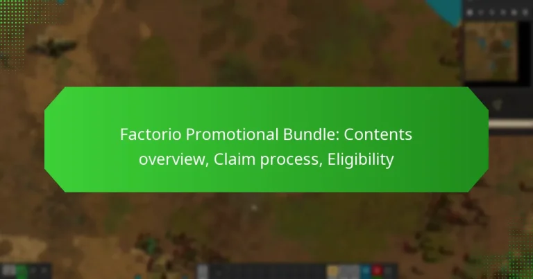 Factorio Promotional Bundle: Contents overview, Claim process, Eligibility