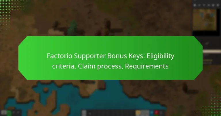 Factorio Supporter Bonus Keys: Eligibility criteria, Claim process, Requirements