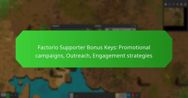 Factorio Supporter Bonus Keys: Promotional campaigns, Outreach, Engagement strategies