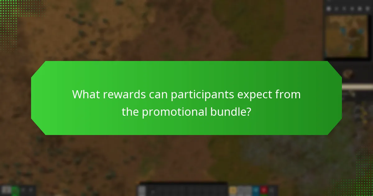 What rewards can participants expect from the promotional bundle?